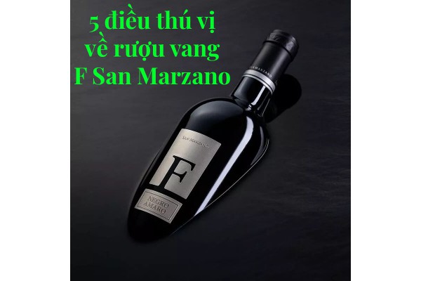 5 điều thú vị về rượu vang F San Marzano Negroamaro