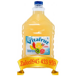Nước Trái Cây Vitafrut Tropiccal không đường 3L