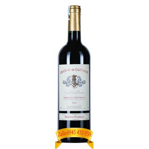 Rượu vang Chateau de Cazenove Bordeaux Supérieur Réserve Pradines