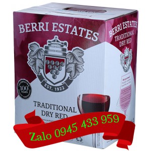 Rượu vang Berri Estates đỏ bịch 5 lít