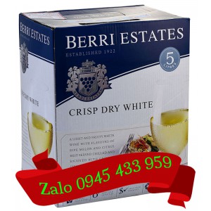 Rượu vang trắng Berri Estates Úc bịch 5 lít