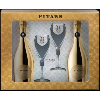 Rượu vang nổ Colôrs Pitars Prosecco Etra Dry hộp quà