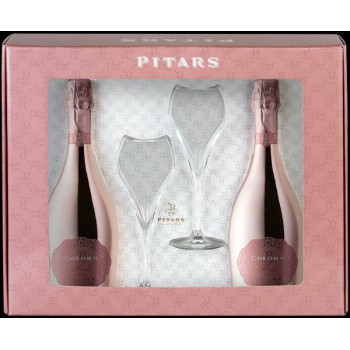 Rượu vang nổ Colôrs Pitars Prosecco Rosé Brut hộp quà