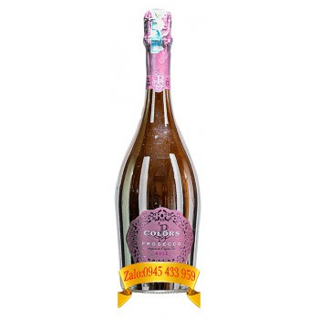 Rượu vang nổ Colôrs Pitars Prosecco Rosé Brut Millesimato DOC