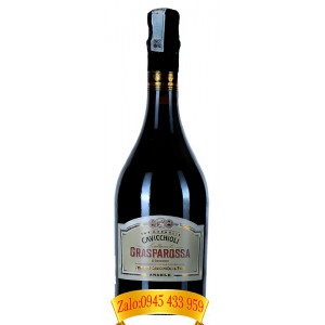 Rượu vang nổ Lambrusco Grasparossa Cavicchioli Castelvetro DOC