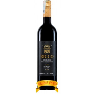 Rượu vang Ricco Dolce Semi Sweet Red