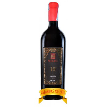 Rượu vang Terra Du Mieru 16% Primitivo Puglia IGT