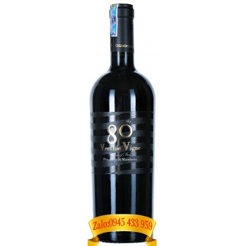 Rượu vang Vecchie Vigne 80 Old Vines Primitivo Di Manduria DOP