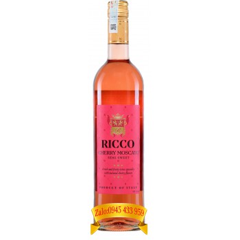 Rượu vang Ricco Cherry Moscato Semi Sweet