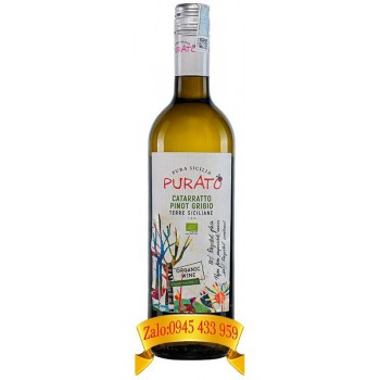 Rượu vang Purato Catarratto Pinot Grigio Organic Sicilia IGP