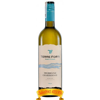 Rượu vang Terre Forti Trebbiano Chardonnay Rubicone IGT