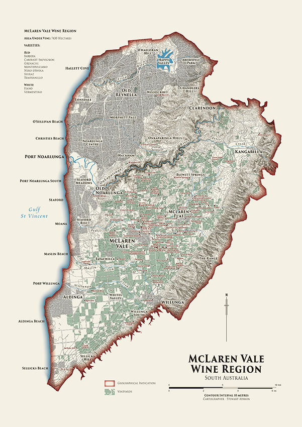 Bản đồ vùng vang McLaren Vale