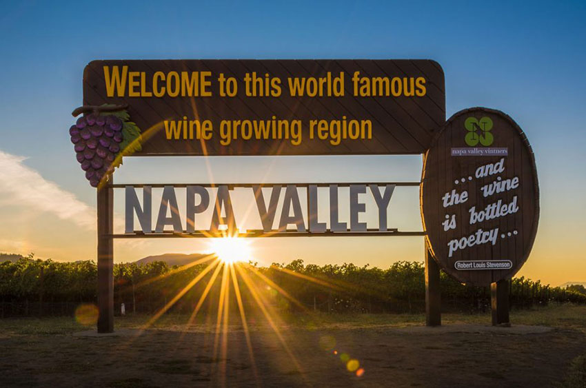 Hình ảnh vườn nho tại Napa Valley